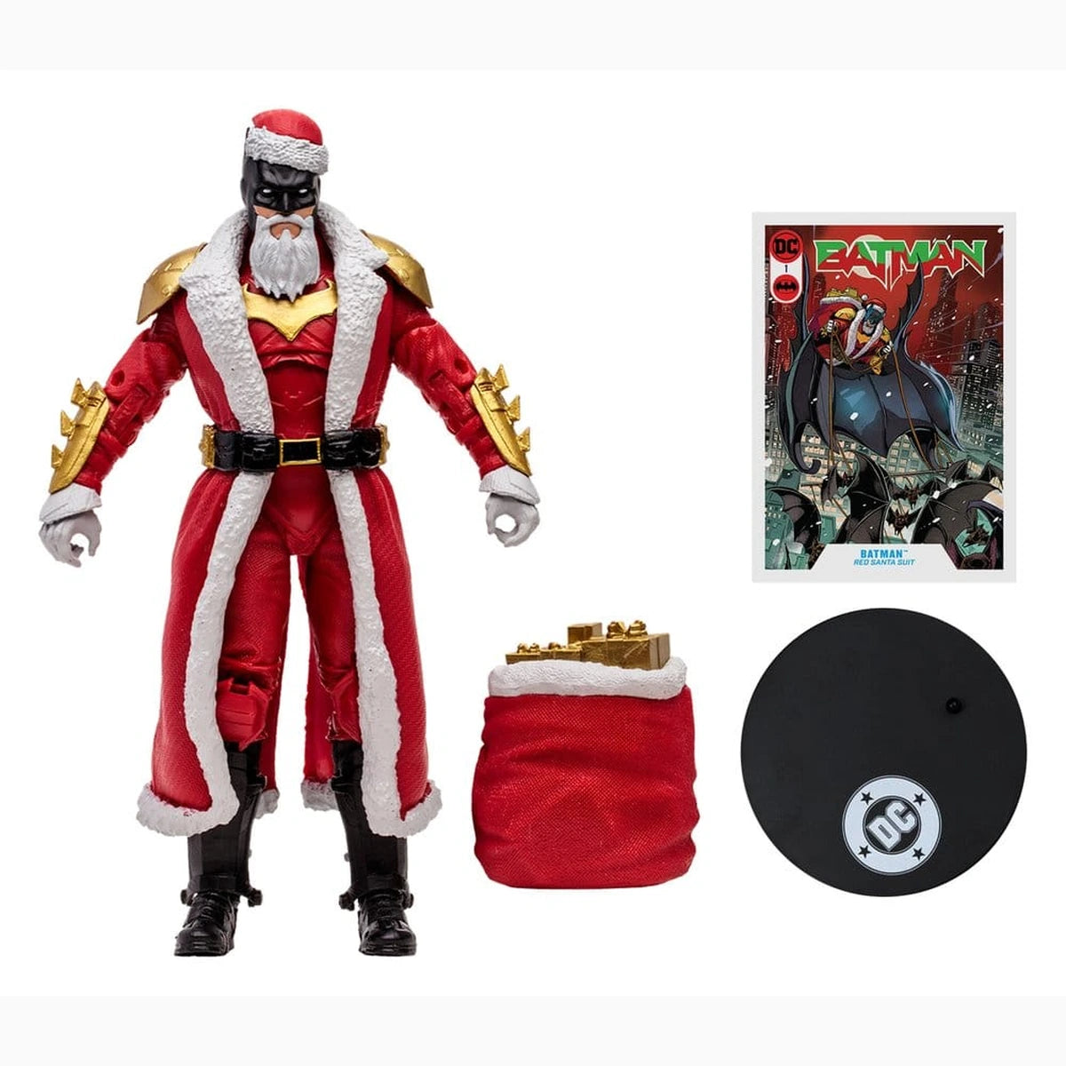 DC Multiverse McFarlane Vault Collection figurine Batman (Red Santa Suit) 18 cm - Image 7