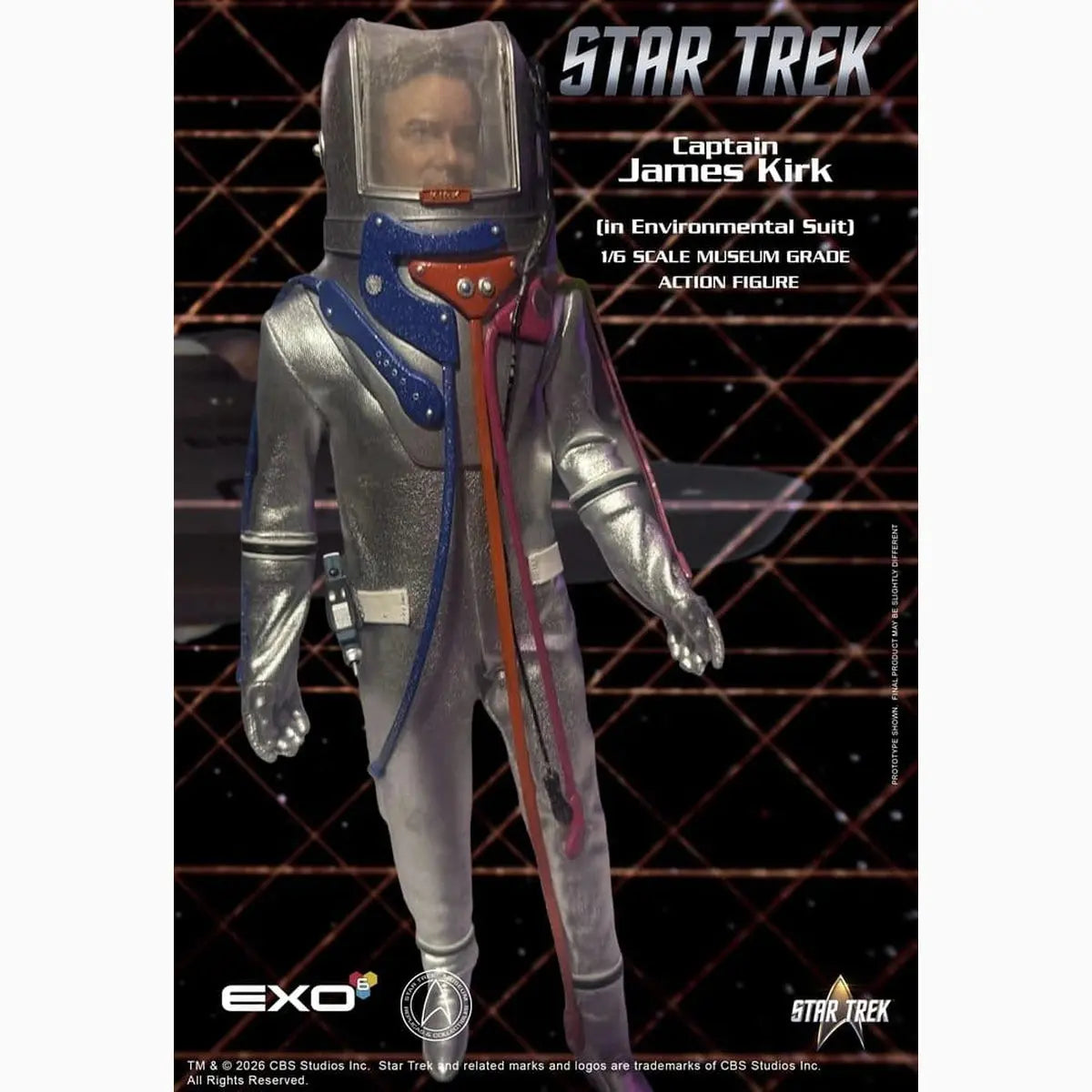 Star Trek: La série originale figurine 1/6 Captain James T. Kirk (in Environmental Suit) 29 cm - Image 7