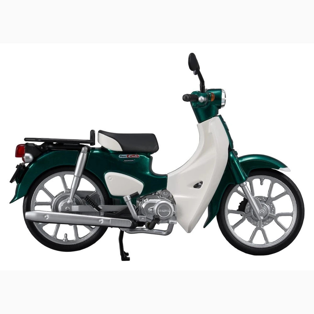 Honda Plastic Model Kit Kaitanics Super Cub 110 Tasmania Green Metallic - Image 3