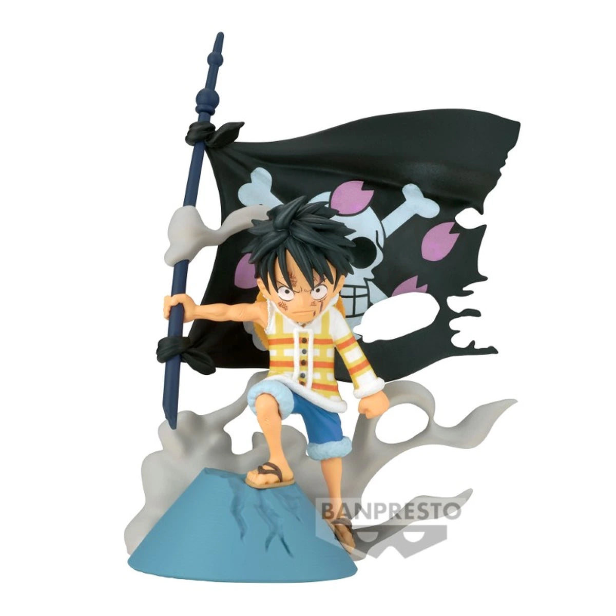 One Piece WCF Log Stories Monkey D Luffy Flag 8cm W115 - Image 1