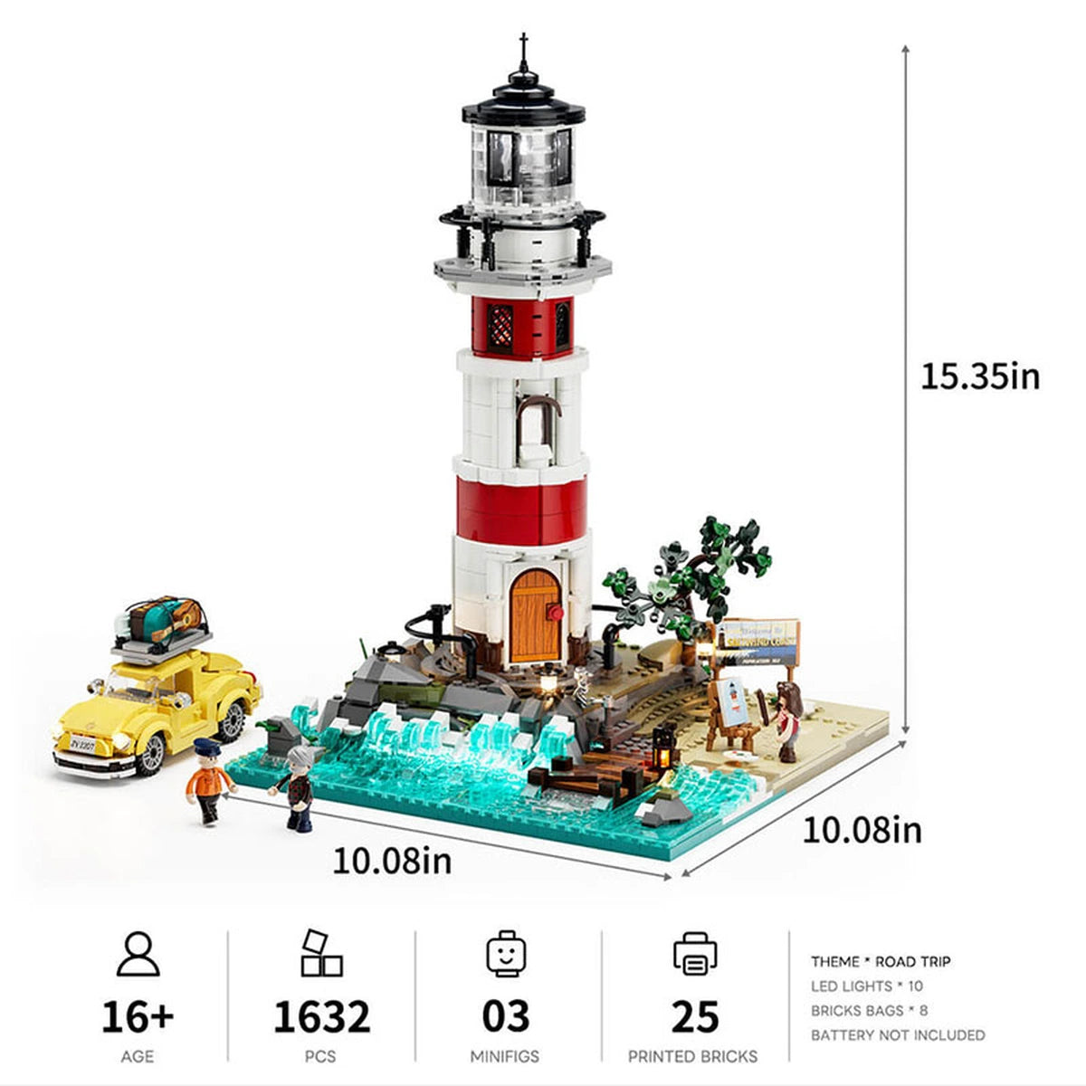 Lumibricks Road Trip 18007 Sunrise Lighthouse - Image 5