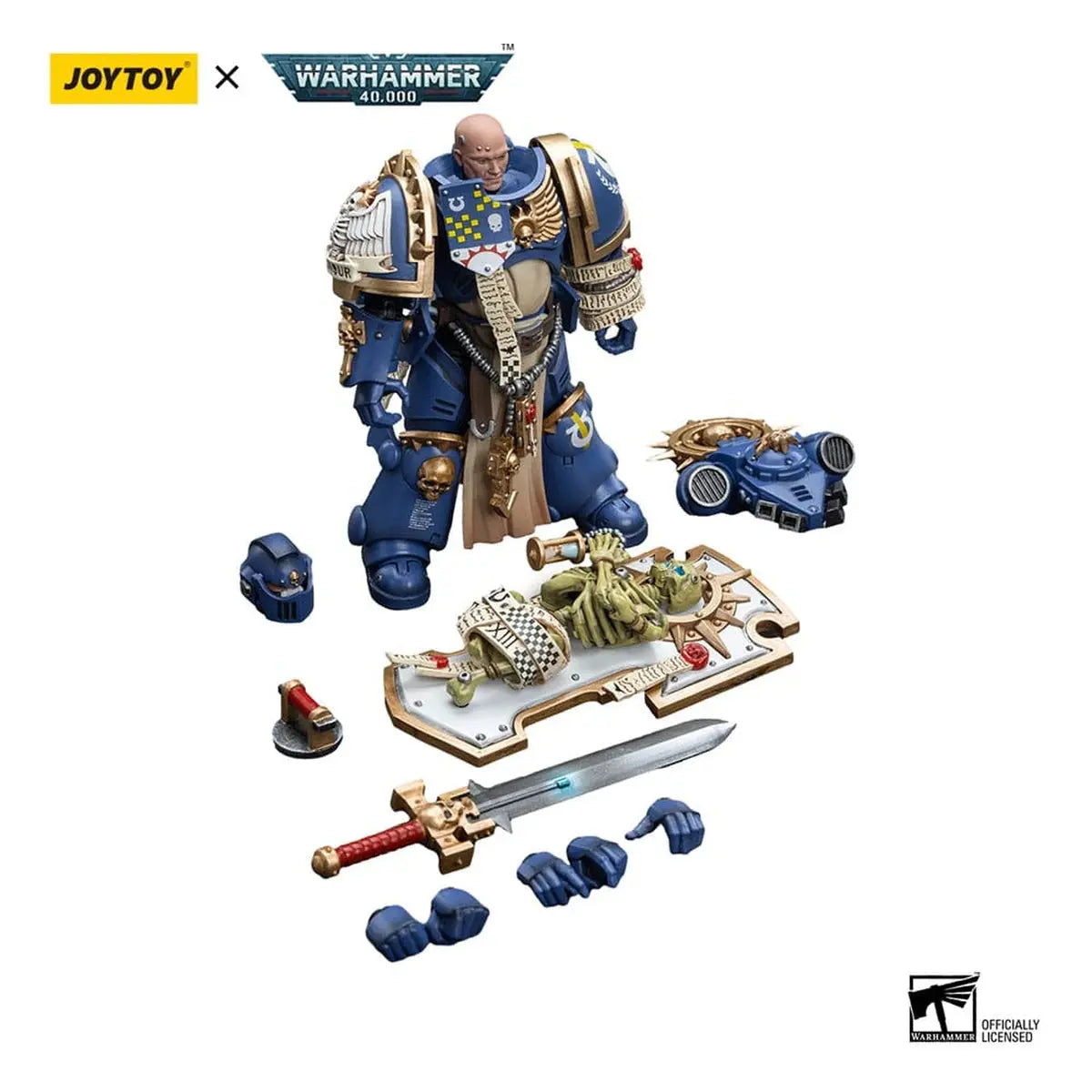 Warhammer 40k figurine 1/18 Ultramarines Primaris Captain with Relic Shield and Power Sword 12 cm - Image 6