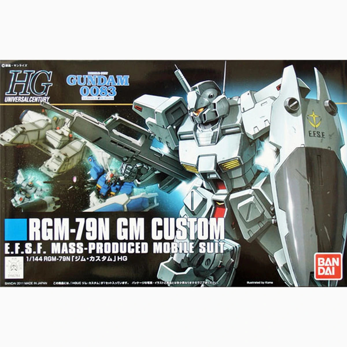 Gundam Gunpla HG 1/144 120 RGM-79N GM Custom - Image 2