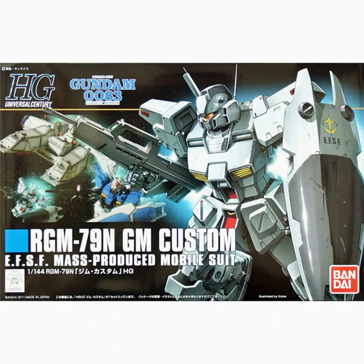 Gundam Gunpla HG 1/144 120 RGM-79N GM Custom - Image 2