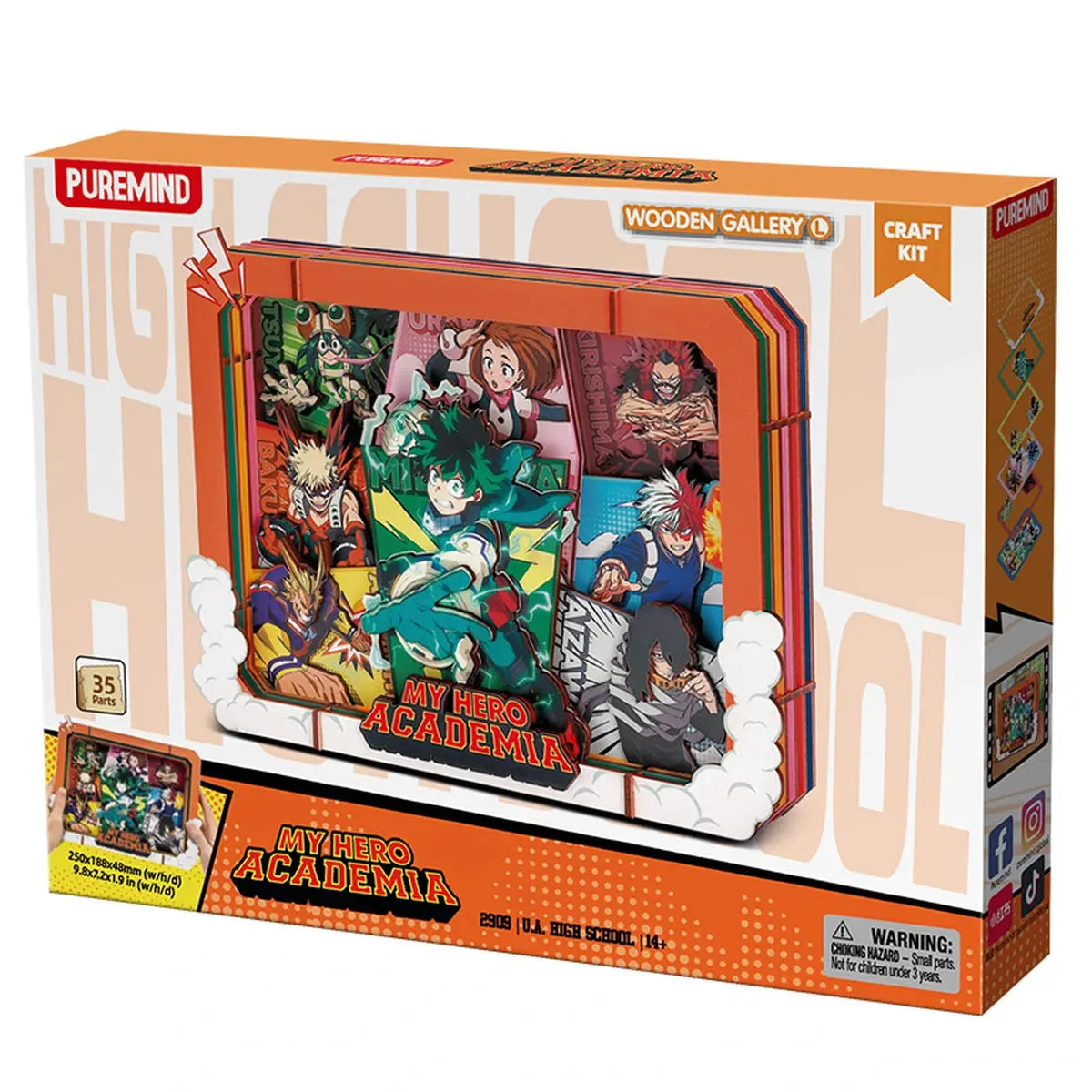 My Hero Academia Puremind Wooden Gallery L U.A. High School - Image 3