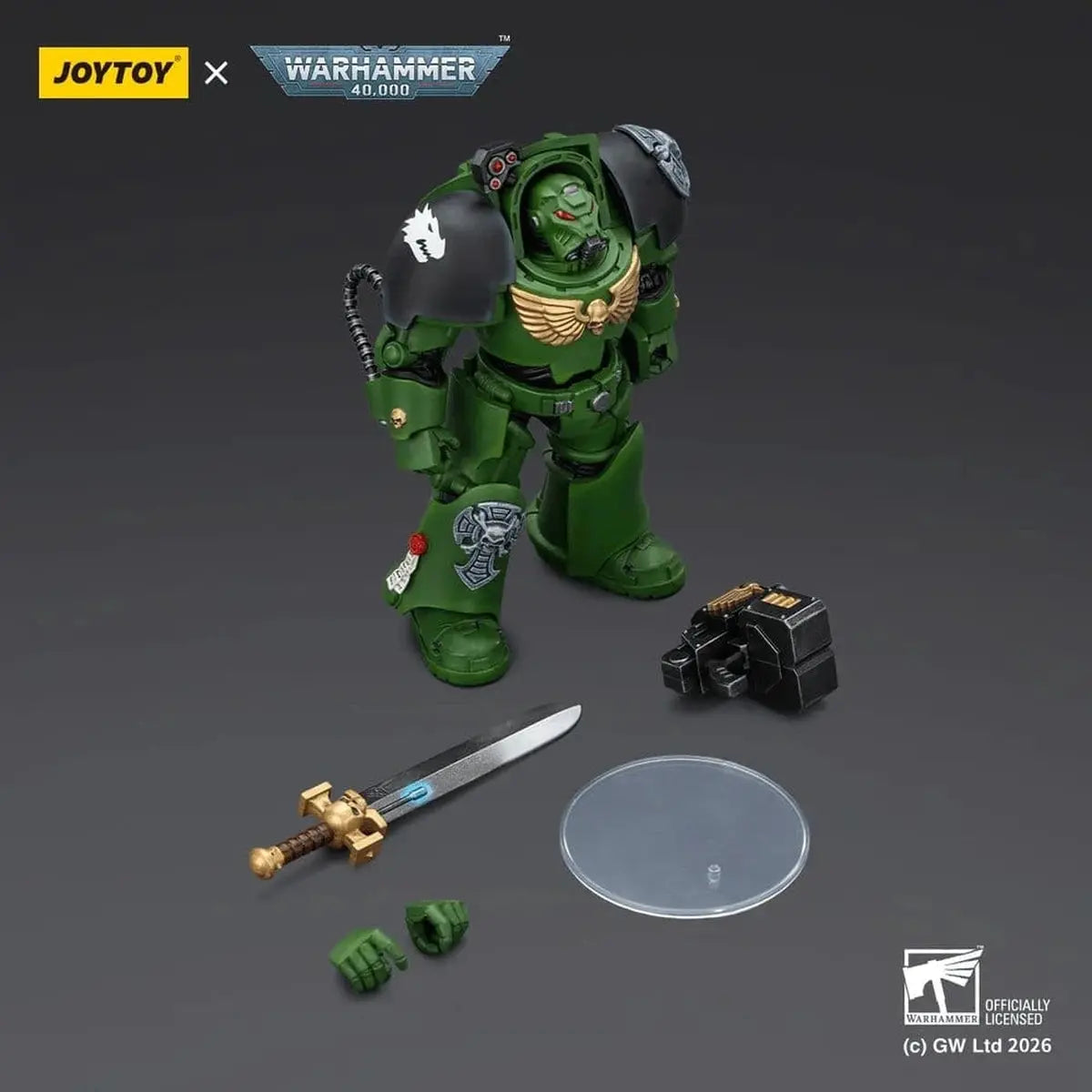 Warhammer 40,000 figurine Salamanders Terminator 1 with Power Sword and Storm Bolter 14 cm - Image 7