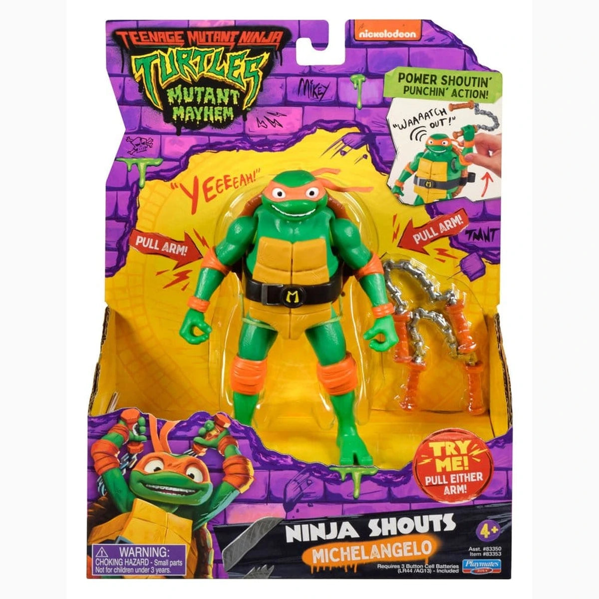 Ninja Turtles: Teenage Years Ninja Shouts figurine Michelangelo - Image 3