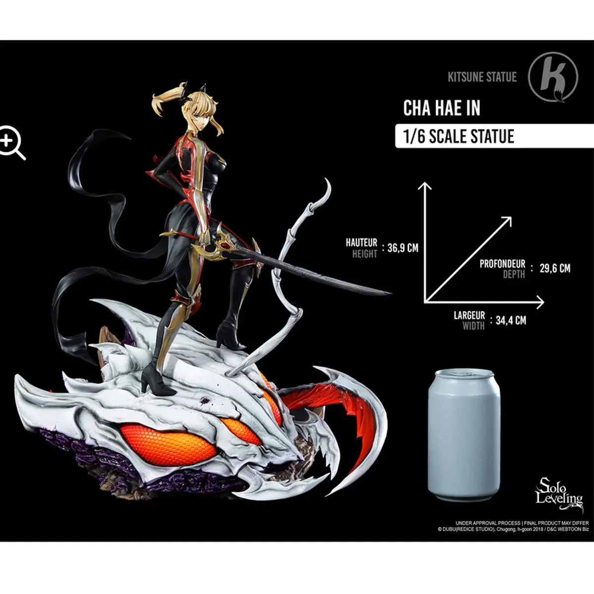 Solo Leveling Statue 1/6 Cha Hae-In 37cm - Image 4