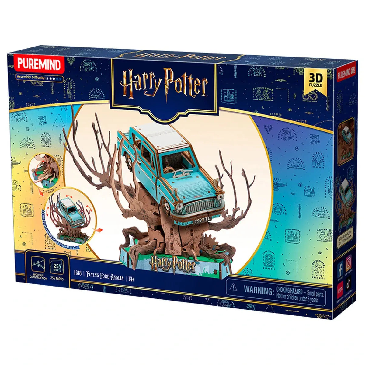Harry Potter Puremind Wizarding Diorama Series Flying Ford Anglia - Image 3