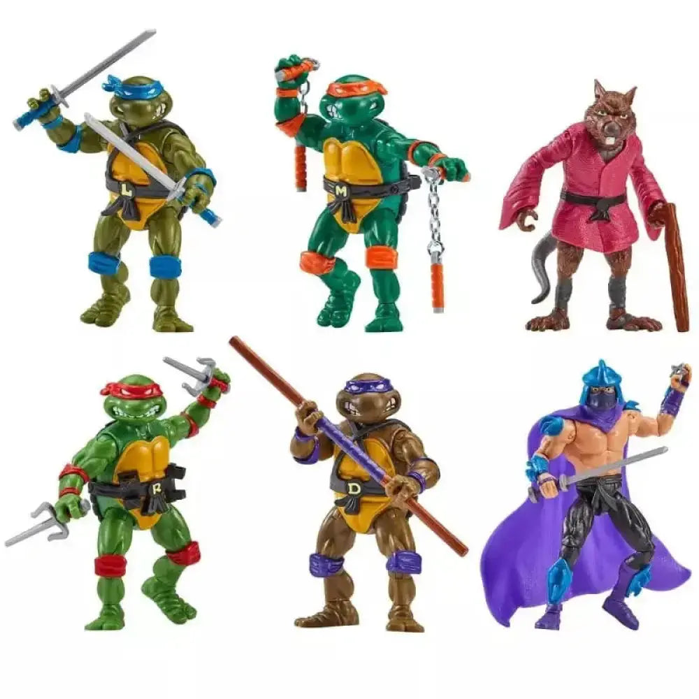 Les Tortues Ninja 6 Figurines 1988 Remastered heo EU Exclusive Playmates