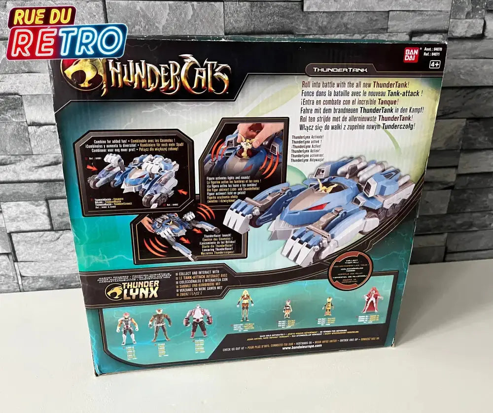 Pack Thundertank + 2 ThunderRacers Lion-O et Tygra / Thundercats 2011 Figurine et Véhicule pour Figurines