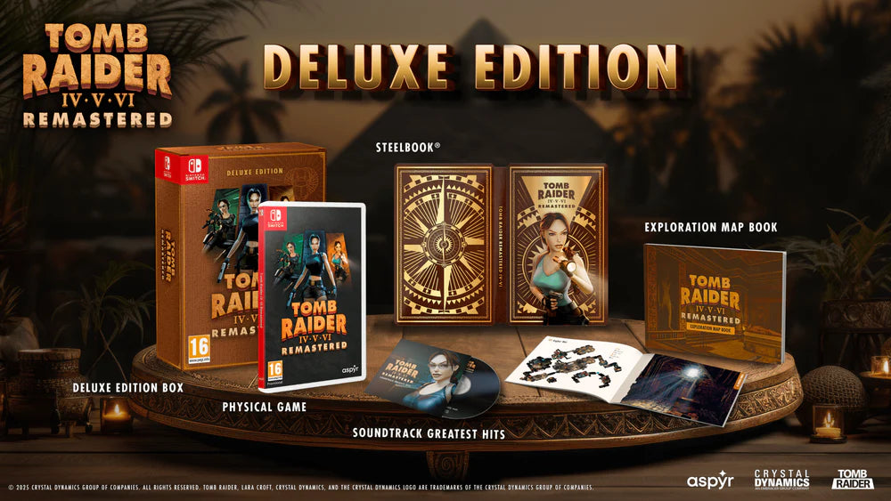 Tomb Raider IV-V-VI Remastered Starring Lara Croft Deluxe Edition Switch Aspyr