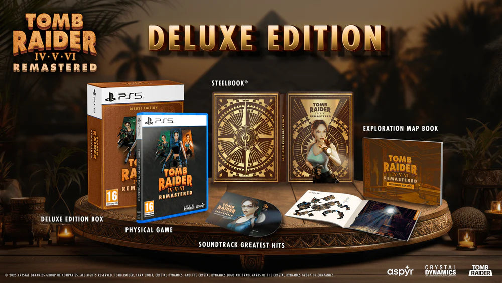 Tomb Raider IV-V-VI Remastered Starring Lara Croft Deluxe Edition PS5 Aspyr