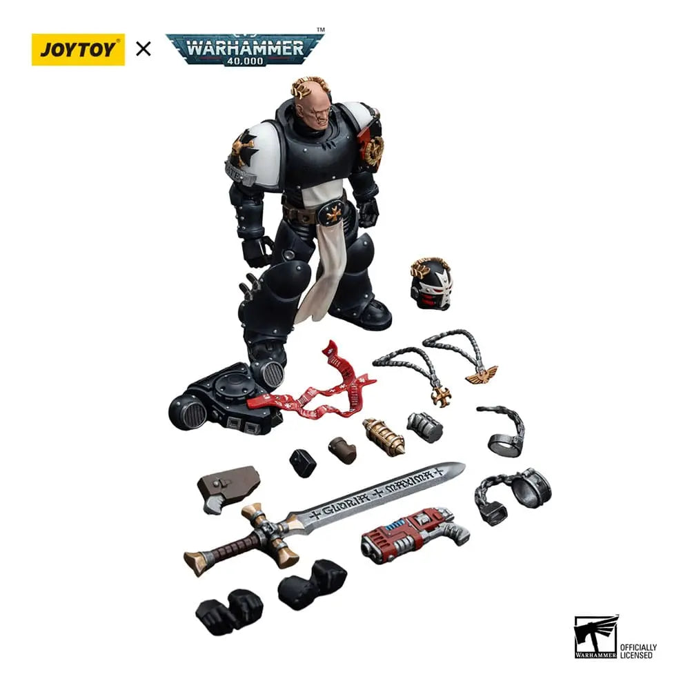 Warhammer 40k figurine 1/18 Black Templars Emperor's Champion Bayard's Revenge 12 cm Joy Toy