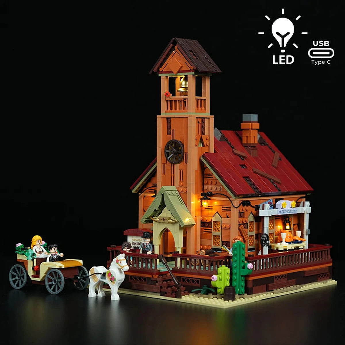 Lumibricks The Old West 14016 Old West Meeting Hall - Image 1