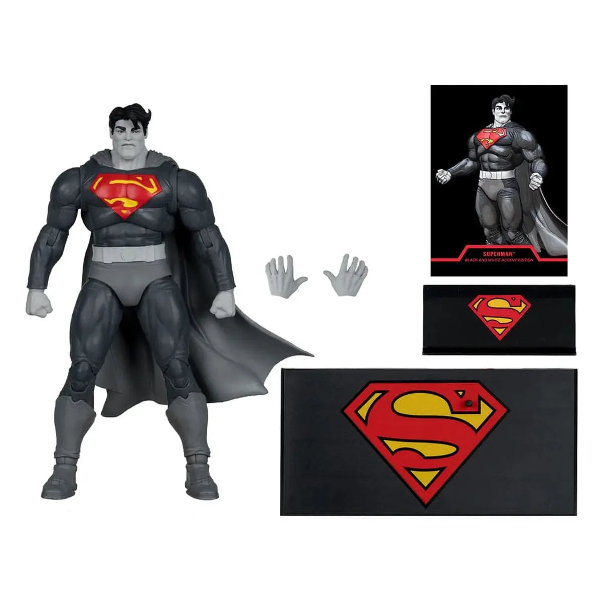 DC Multiverse figurine Superman (The Dark Knight Returns) (Black & White Accent Edition) (Gold Label) 18 cm - Image 5