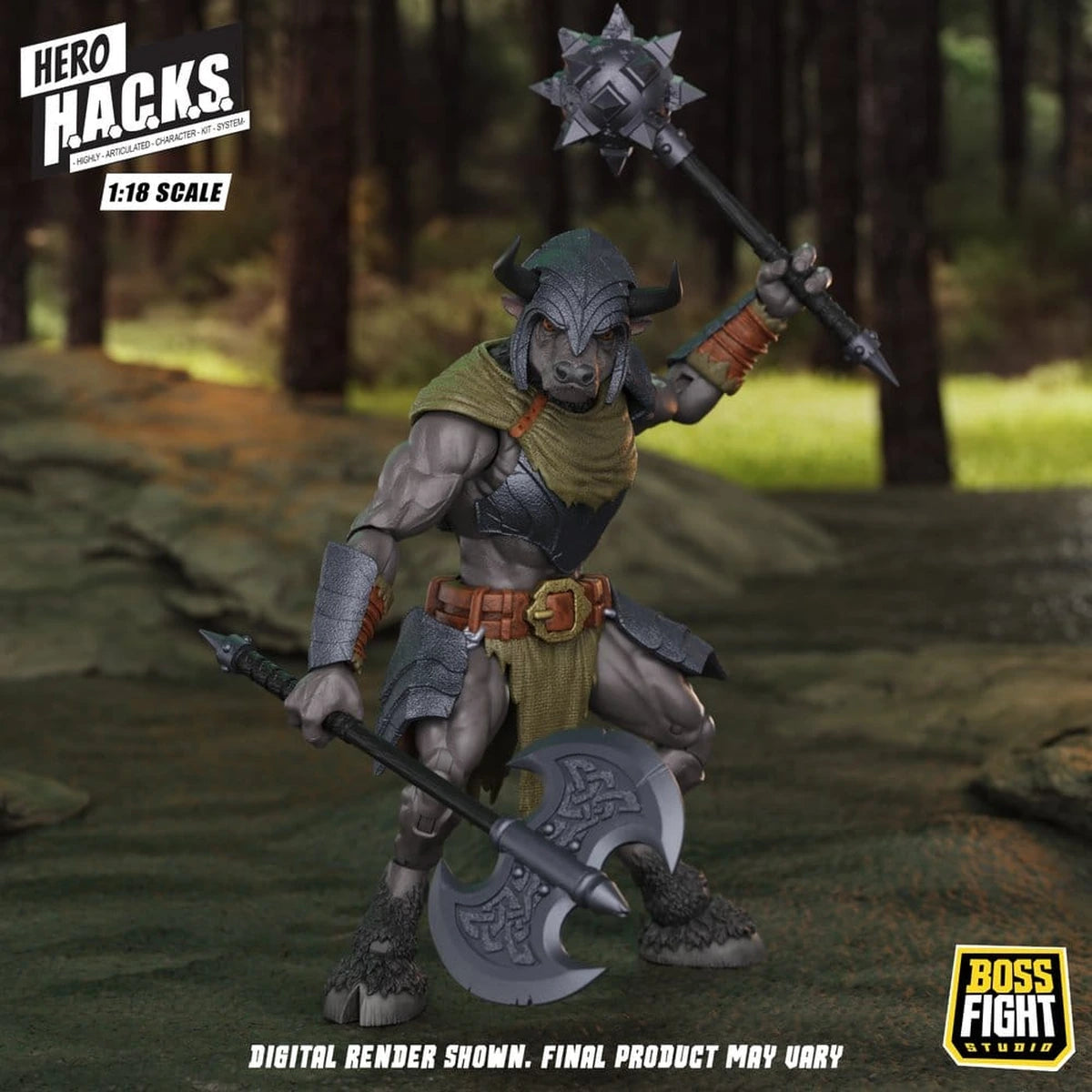 Hero H.A.C.K.S. Core figurine 1/18 Heroes and Villains Wave 1 Minos Auroxos: Labyrinthian Warrior - Image 5