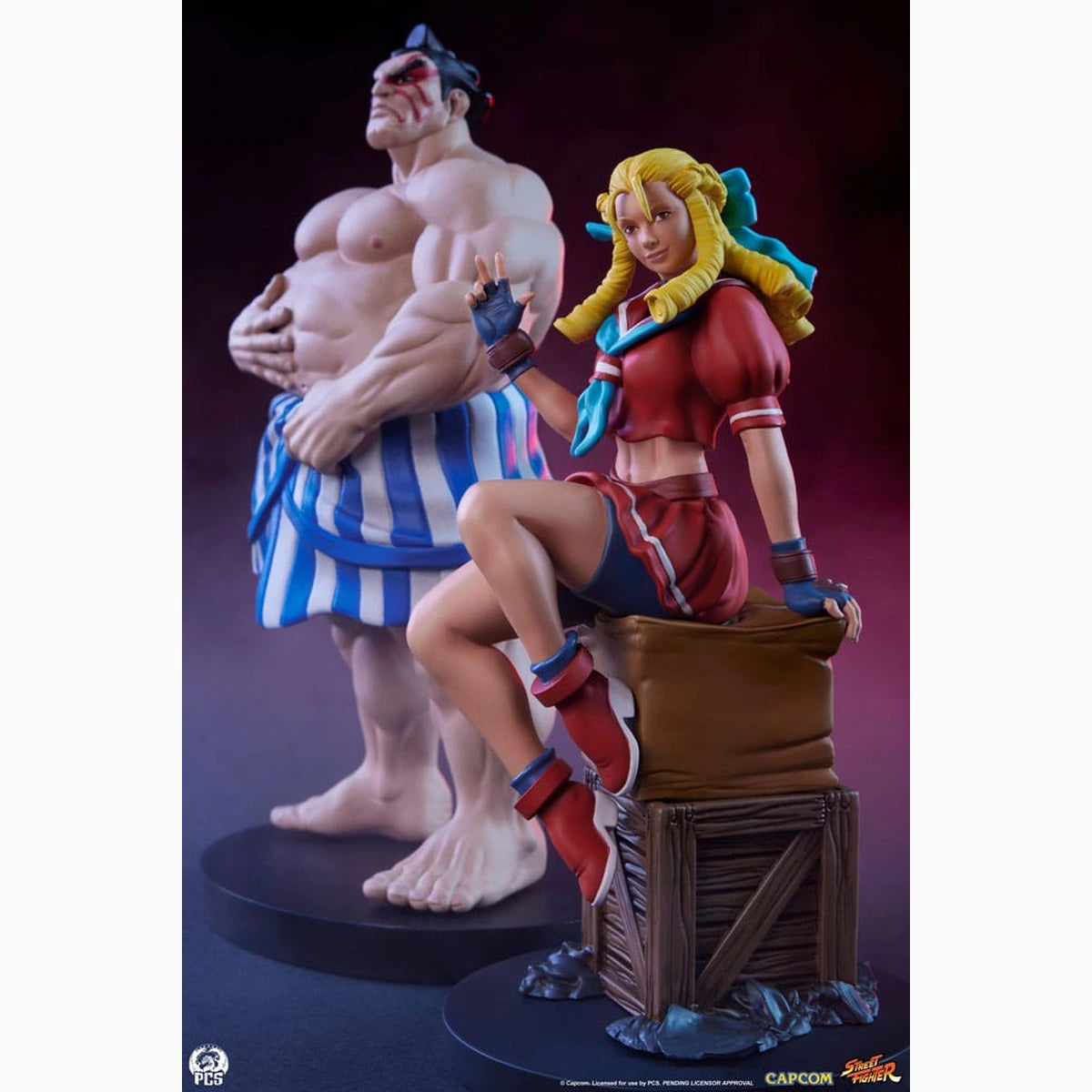 Street Fighter Street Jam statuettes 1/10 Karin & E. Honda - Image 1