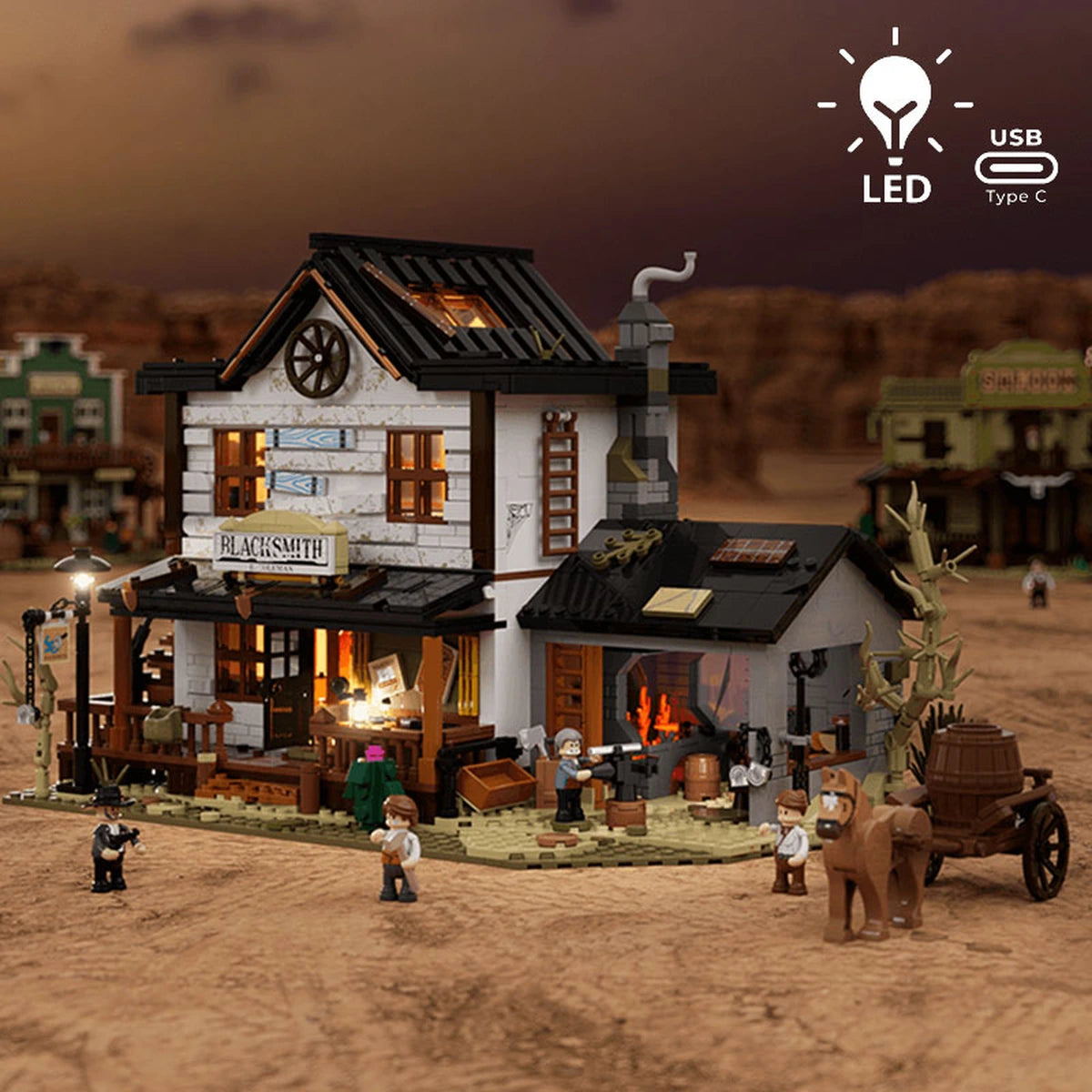 Lumibricks The Old West 14011 Old West Blacksmith - Image 1