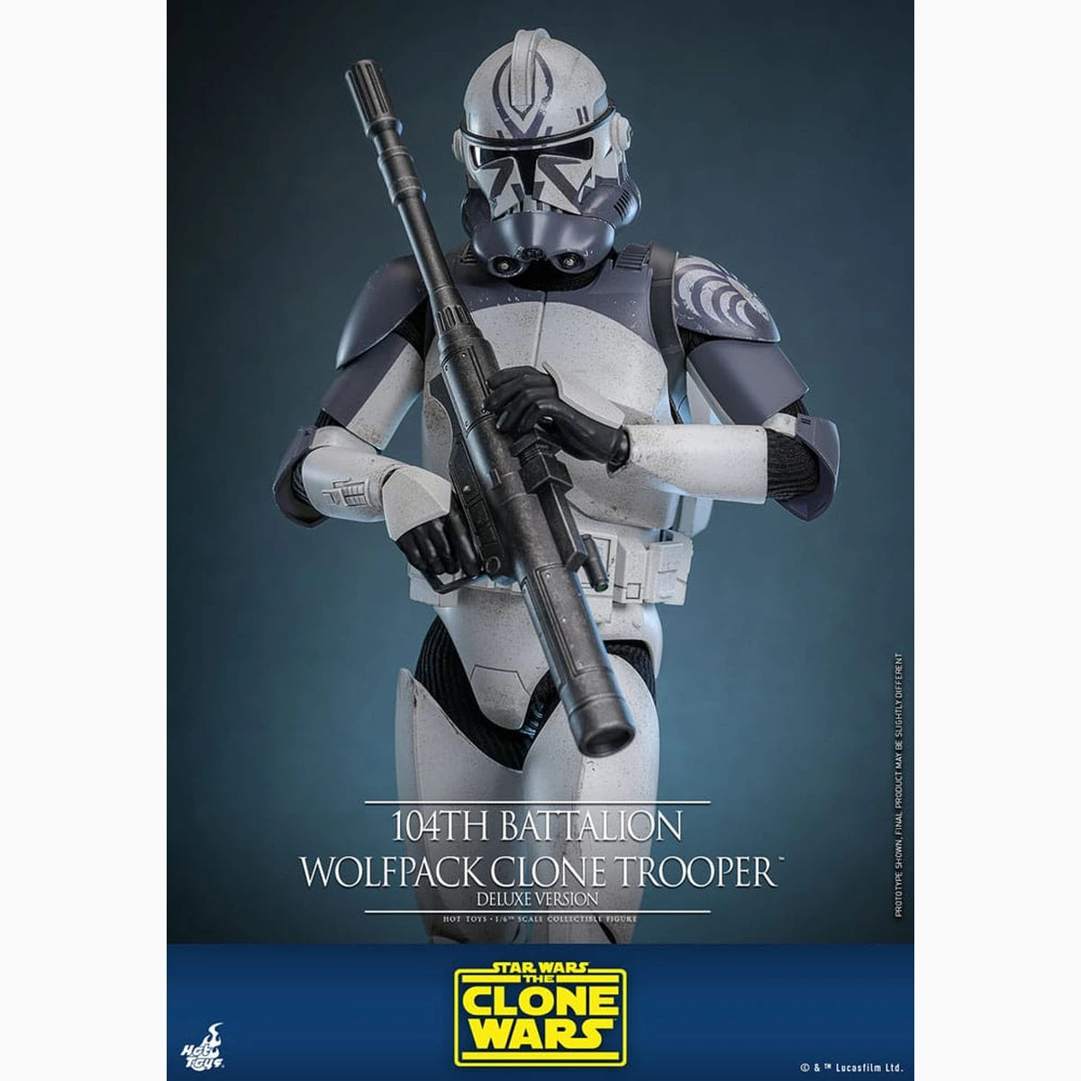 Star Wars The Clone Wars figurine 1/6 104th Battalion Wolfpack Clone Trooper Deluxe Version 30 cm - Image 3