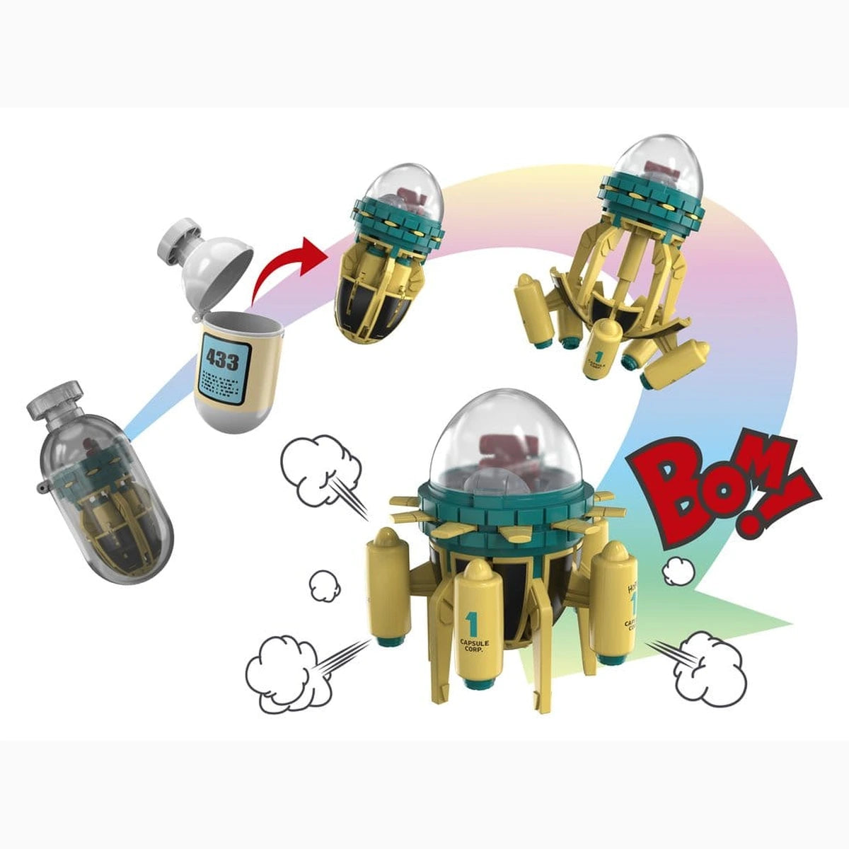 Dragon Ball Z figurine Changearts Hoi-Poi Capsule No. 433 Trunks's Time Machine 8 cm - Image 3