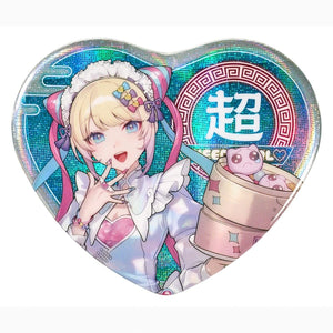 Needy Streamer Overload Needy Streamer Chinese Restaurant Series Heart-Shaped badge OMGkawaiiAngel 7 x 6 cm - Image 1