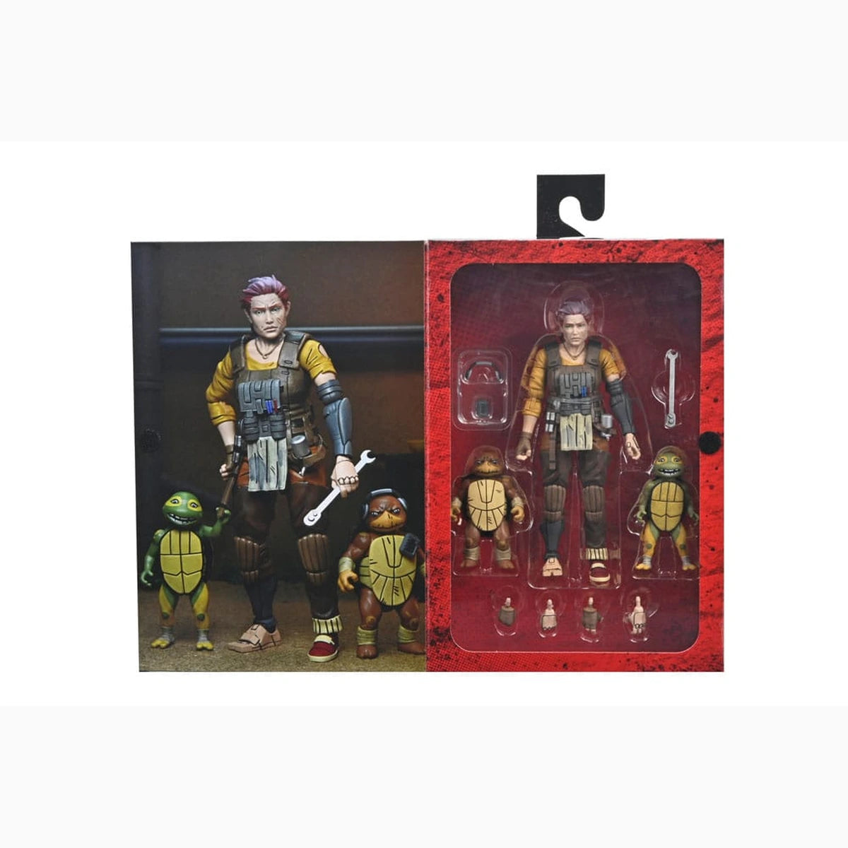 Tortues Ninja (The Last Ronin The Lost Years) figurine Synja Grammy April with Baby Yi & Moja 18 cm - Image 6