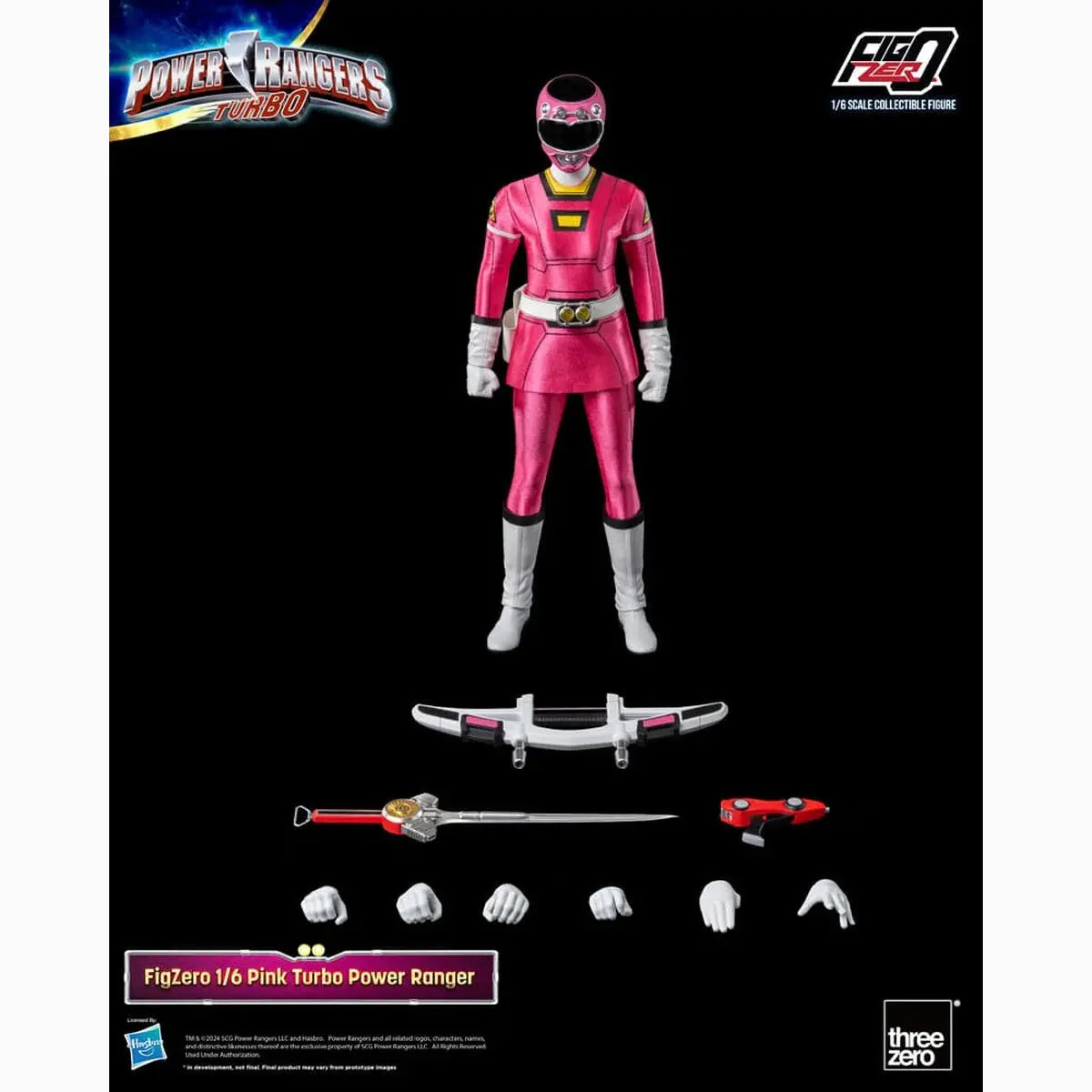 Power Rangers Turbo figurine FigZero 1/6 Pink Turbo Power Ranger 30 cm - Image ajoutée 10