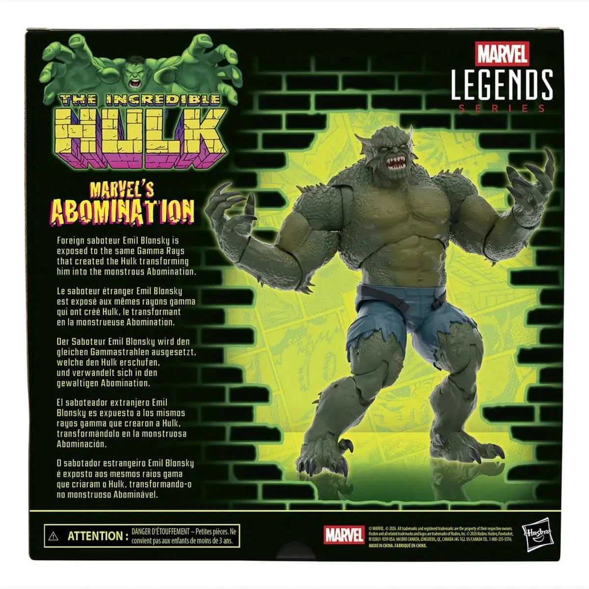 The Incredible Hulk Marvel Legends figurine Marvel's Abomination 15 cm - Image 4