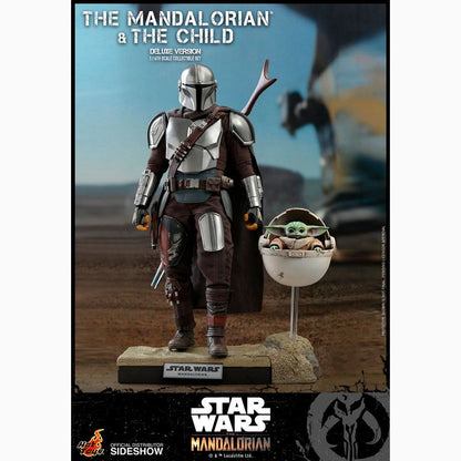 Star Wars The Mandalorian pack 2 figurines 1/6 The Mandalorian & The Child Deluxe 30 cm - Image 3