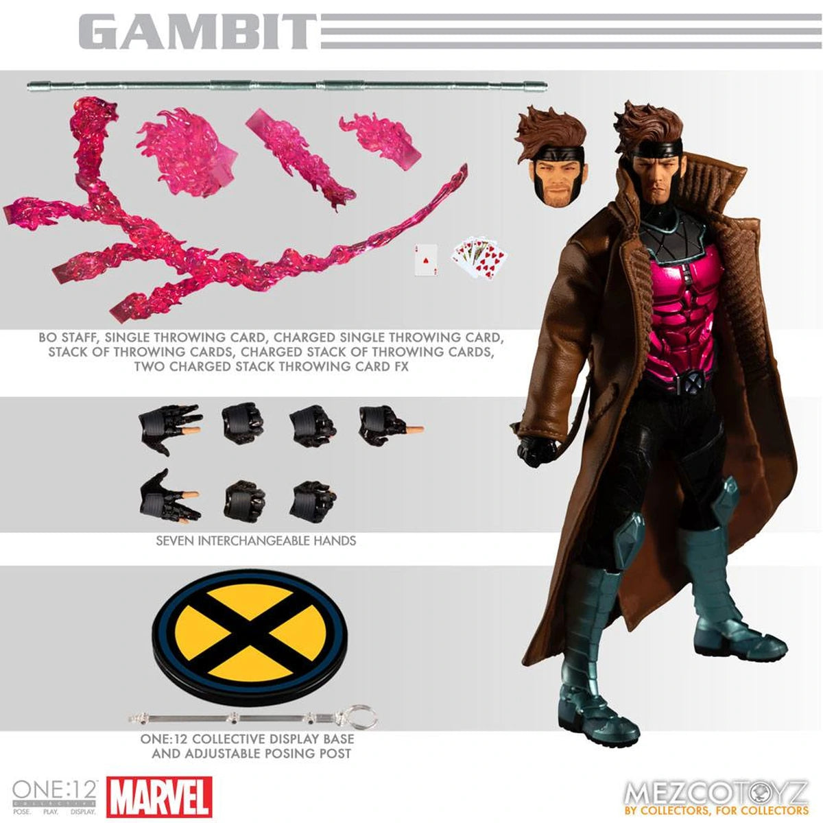 Marvel figurine 1/12 Gambit 17 cm - Image 5