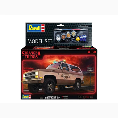 Stranger Things kit complet maquette 1/25 1985 Chevrolet K5 Blazer (Aqua Color) 19 cm - Image 7