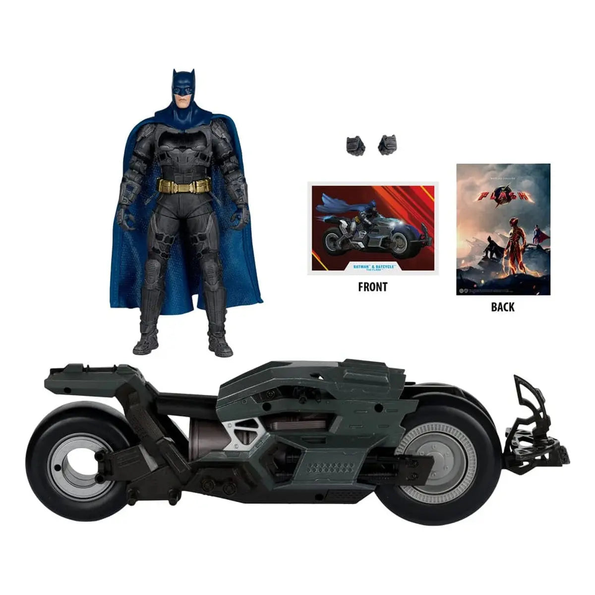 The Flash DC Multiverse véhicule Batcycle with Batman - Image 3
