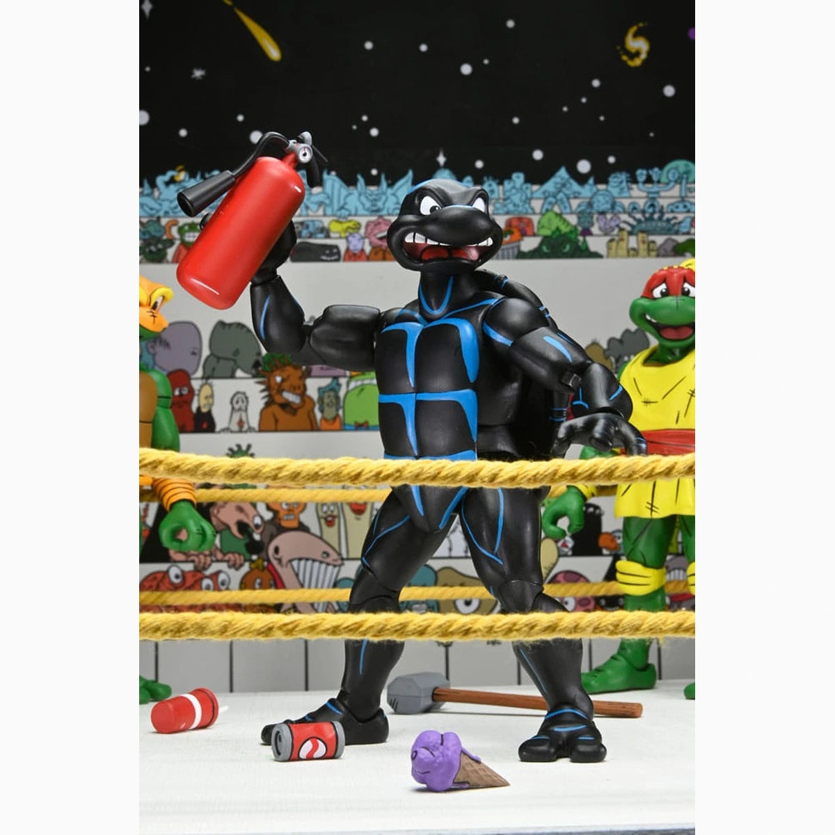 Tortues Ninja (Archie Comics) figurines Pack de 4 Stump Wrestling Turtles 18 cm - Image 4