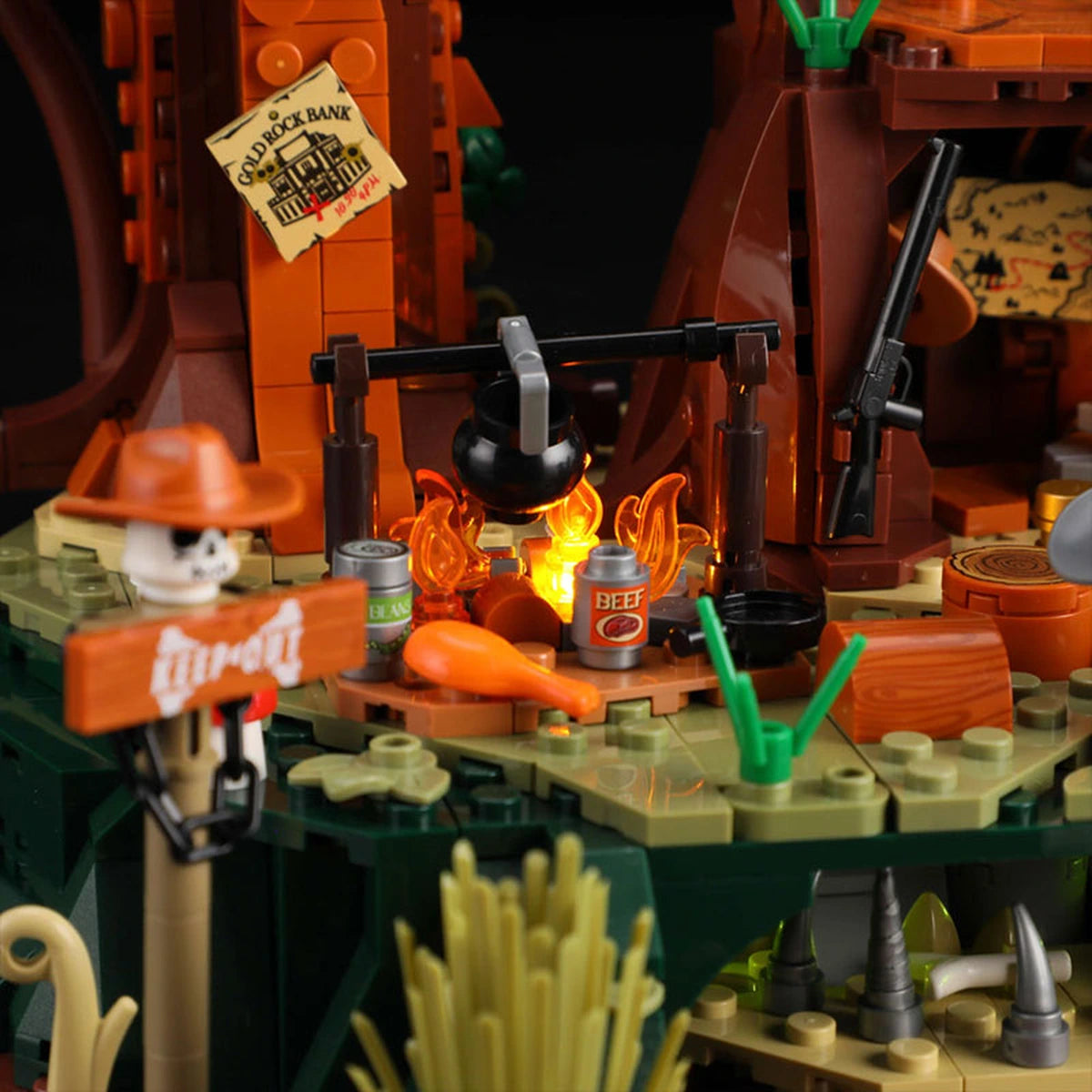 Lumibricks The Old West 14012 Sequoia Bandit Camp - Image 3