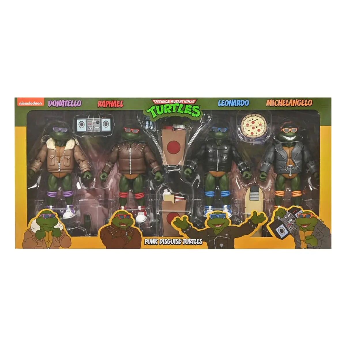 Tortues Ninja (Cartoon) figurines Pack de 4 Punk Turtles 18 cm - Image ajoutée 9