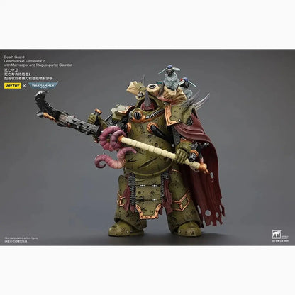 Warhammer 40k figurine 1/18 Death Guard Deathshroud Terminator 2 with Manreaper and Plaguespurter Gauntlet 14 cm - Image 5