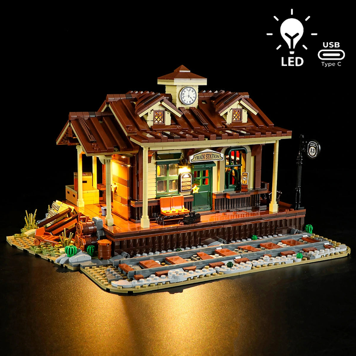 Lumibricks The Old West 14004 West Train Station 1974Pcs - Image 1