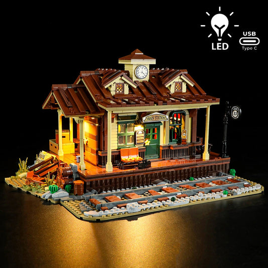 Lumibricks The Old West 14004 West Train Station 1974Pcs - Image 1