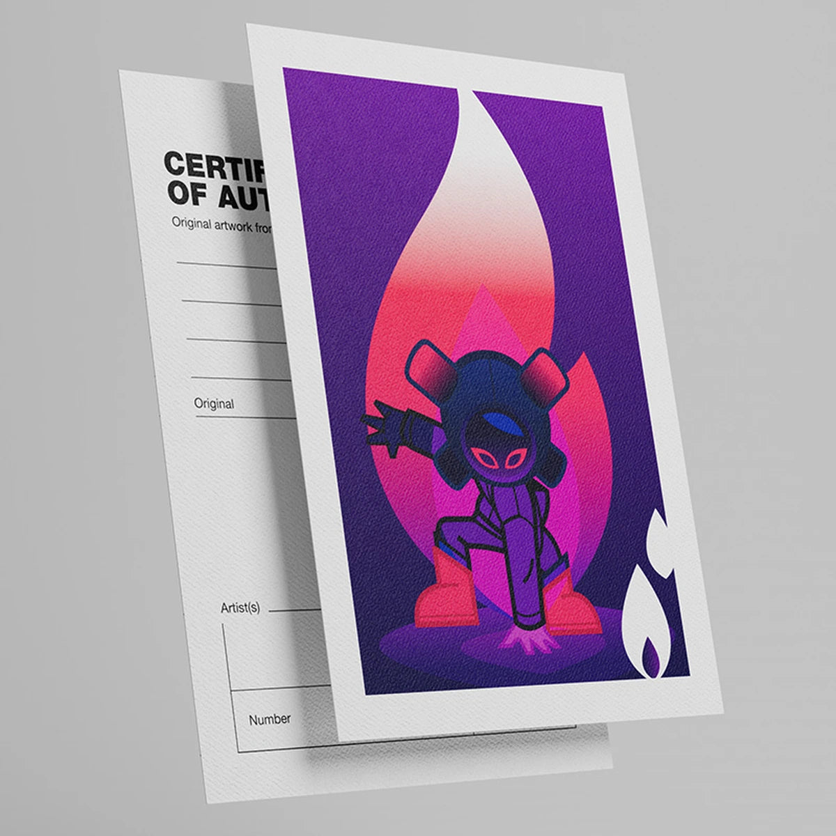 Eqso Art Toy Series 2 Purple Fire Limited 300 Ex 12,5Cm - Image 4