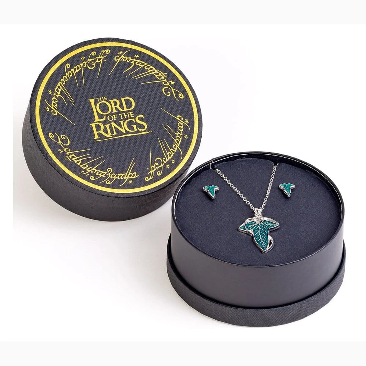 Le Seigneur des Anneaux Coffret cadeau boucles d'oreilles et collier Feuille de Lorien - Image 1