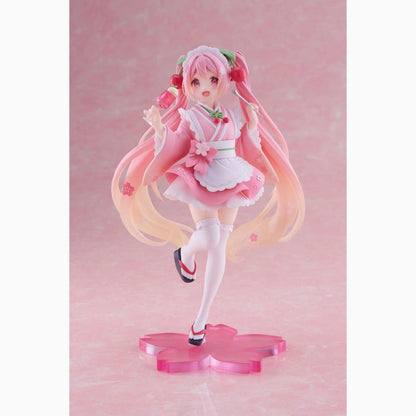 Hatsune Miku statuette PVC Newley Written Sakura Miku Japanese Cafe Ver. Reissue 18 cm - Image 3