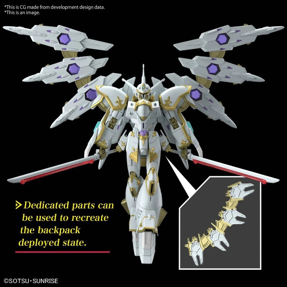 Gundam Gunpla HG 1/144 257 Black Knight Squad CAL-RE.A - Image 3