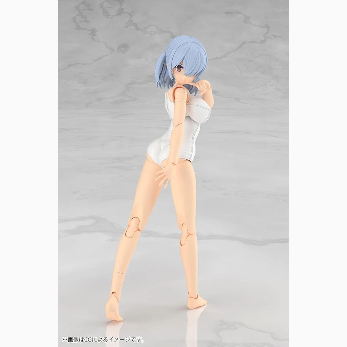 Frame Arms Girl Plastic Model Kit Mizuki School Swimsuits White Ver. 16 cm - Image 4
