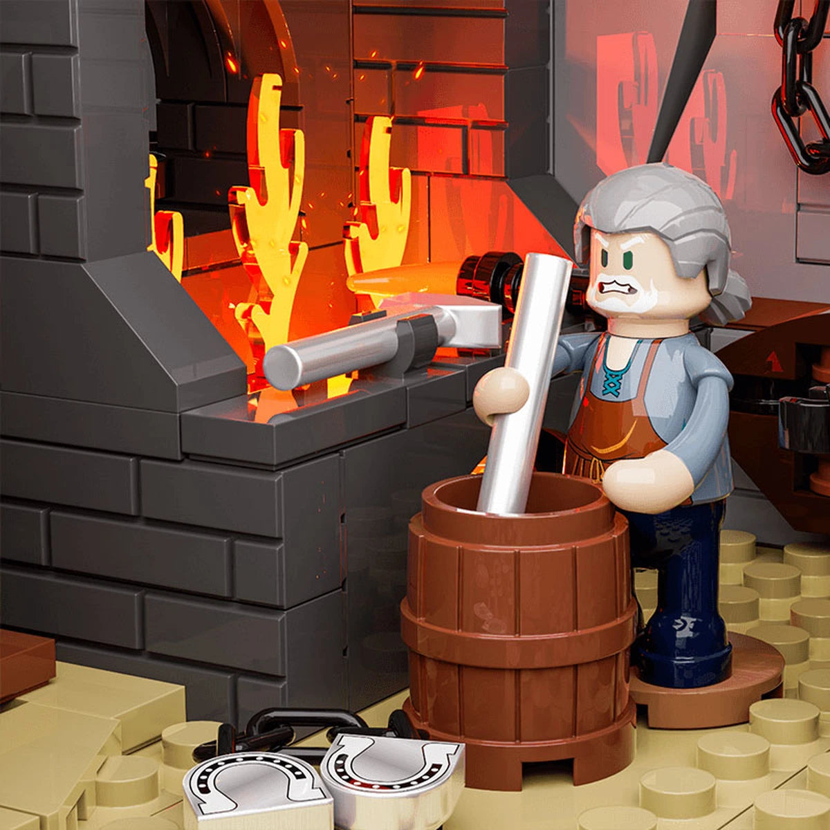 Lumibricks The Old West 14011 Old West Blacksmith - Image 3