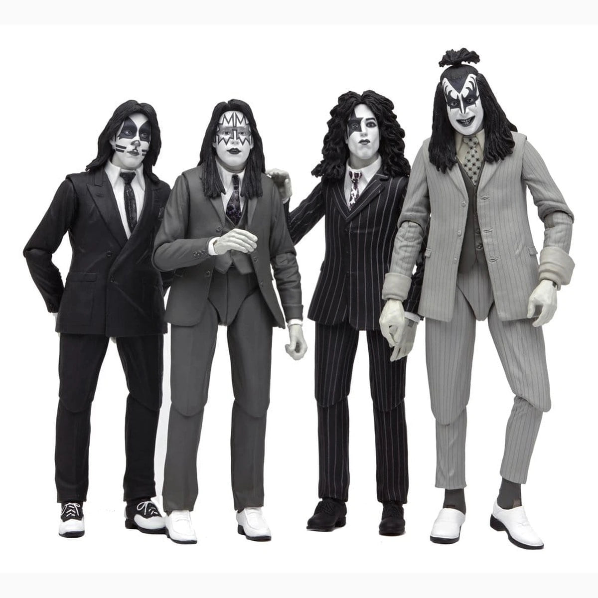 KISS pack 4 figurines Dressed to Kill Album Cover 18 cm - Image 1