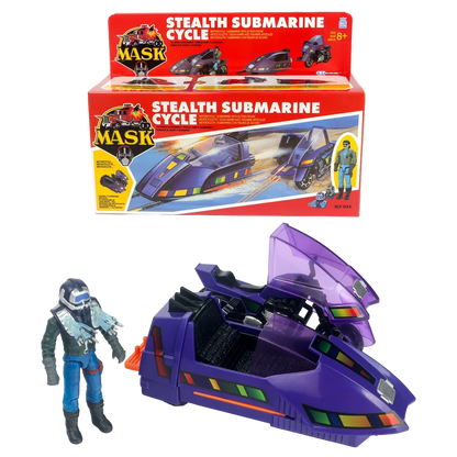 MASK Wave 2 Piranha SSC (Stealth Submarine Cycle) véhicule The Loyal Subjects The Loyal Subjects