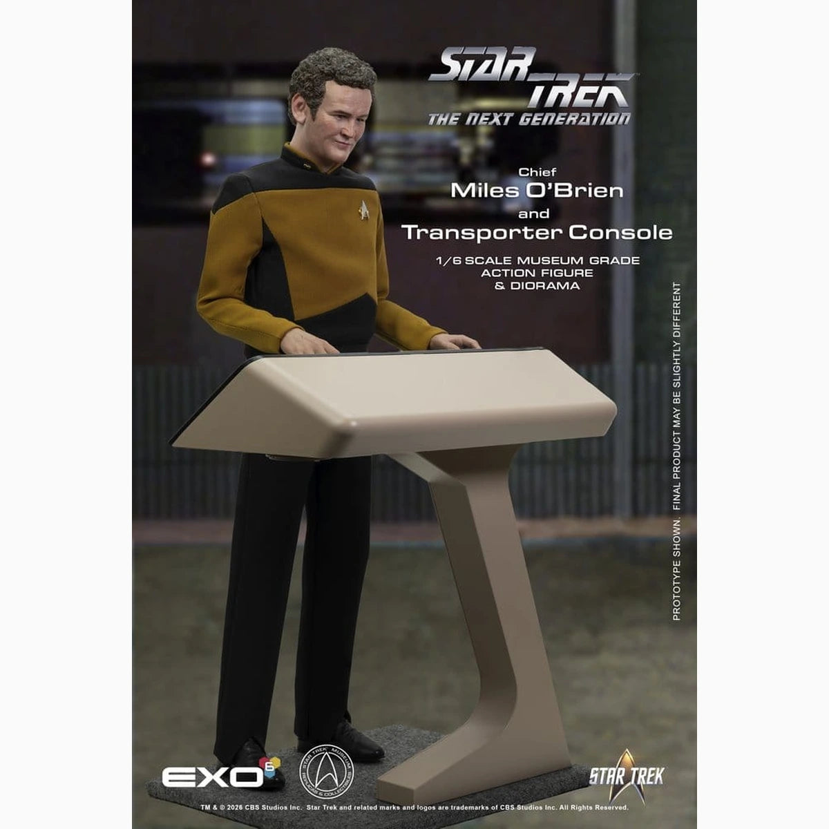 Star Trek: La Nouvelle Génération figurine 1/6 Chief Miles O'Brien with Transporter Console 30 cm - Image 6
