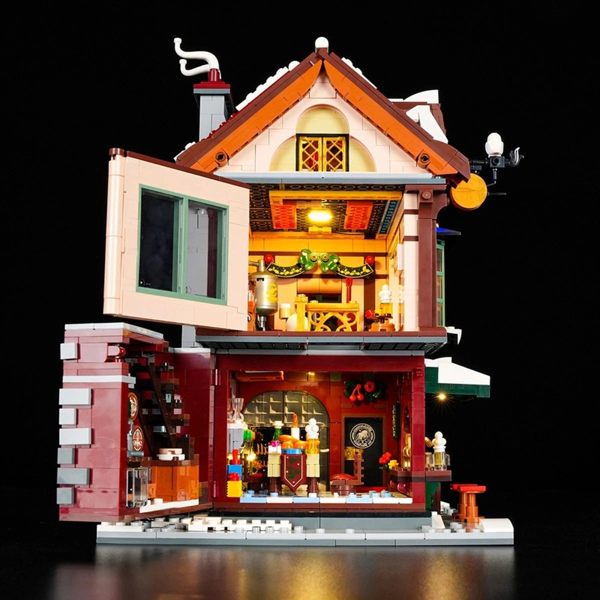 Lumibricks Town Life 15014 Christmas Pub - Image 3