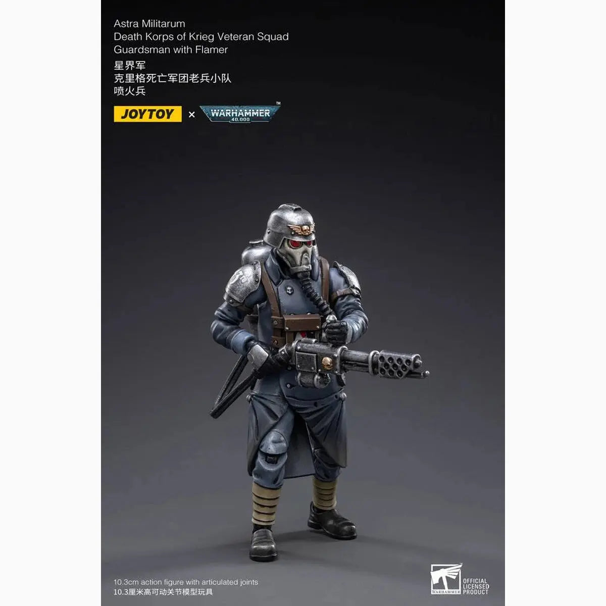 Warhammer 40k figurine 1/18 Death Korps of Krieg Veteran Squad Guardsman with Flamer 10 cm - Image 5